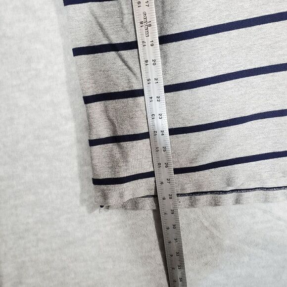 Polo Ralph Lauren Shirt Mens XL Gray Striped Golf Performance High Low Slit - Picture 6 of 9
